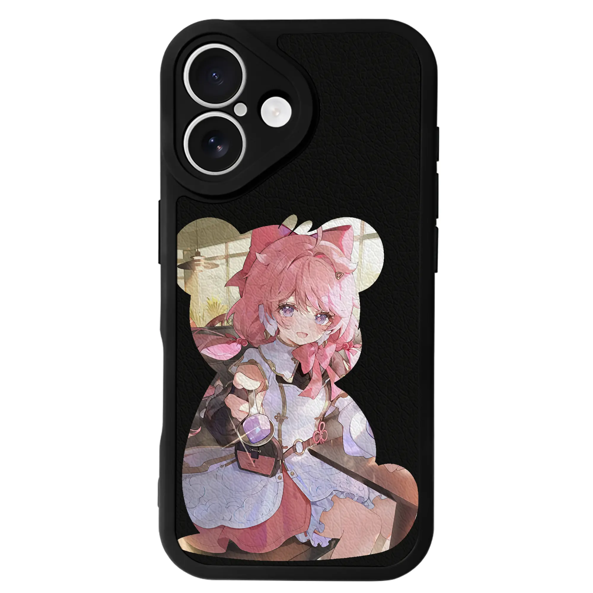 鳴潮 グッズ アンコ - IPhone 16シリーズ対応 ・ シリコンスマホケース ・ レザー調 ・ 高精度フィット ・ 耐衝撃 ・ ワイヤレス充電対応 ・ 精密カット